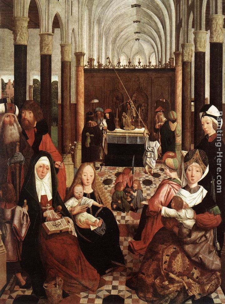 The Holy Kinship painting - Geertgen tot Sint Jans The Holy Kinship art painting